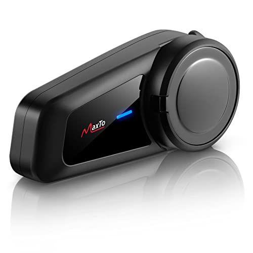 Maxto バイクインカム ヘルメット bluetooth ヘッドフォン M2 全てのブランドとペアリング 自動応答 連続稼働12時間 6人同時通話 防水 音楽|通話|FMラジオ 48d4e238