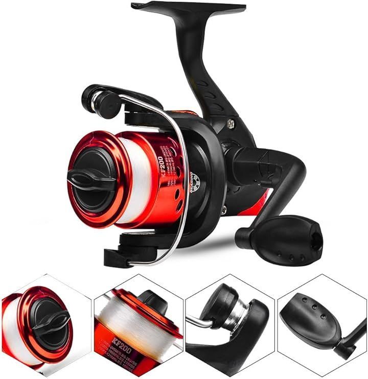 VORZIP 釣りセット 初心者 釣り道具 伸縮式釣竿2本＋スピニングリール2