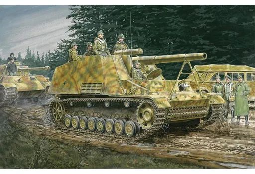 [중고] 프라모델 1/35 WW.II 독일 육군 Sd.Kfz.165 험멜 초기 생산형/후기 생산 모델 (투인원) [DR6935]