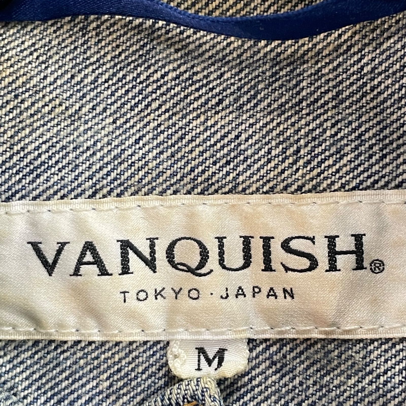 日本製 VANQUISH Denim Tracker Jacket 平成 Y2K ヴァンキッシュ 