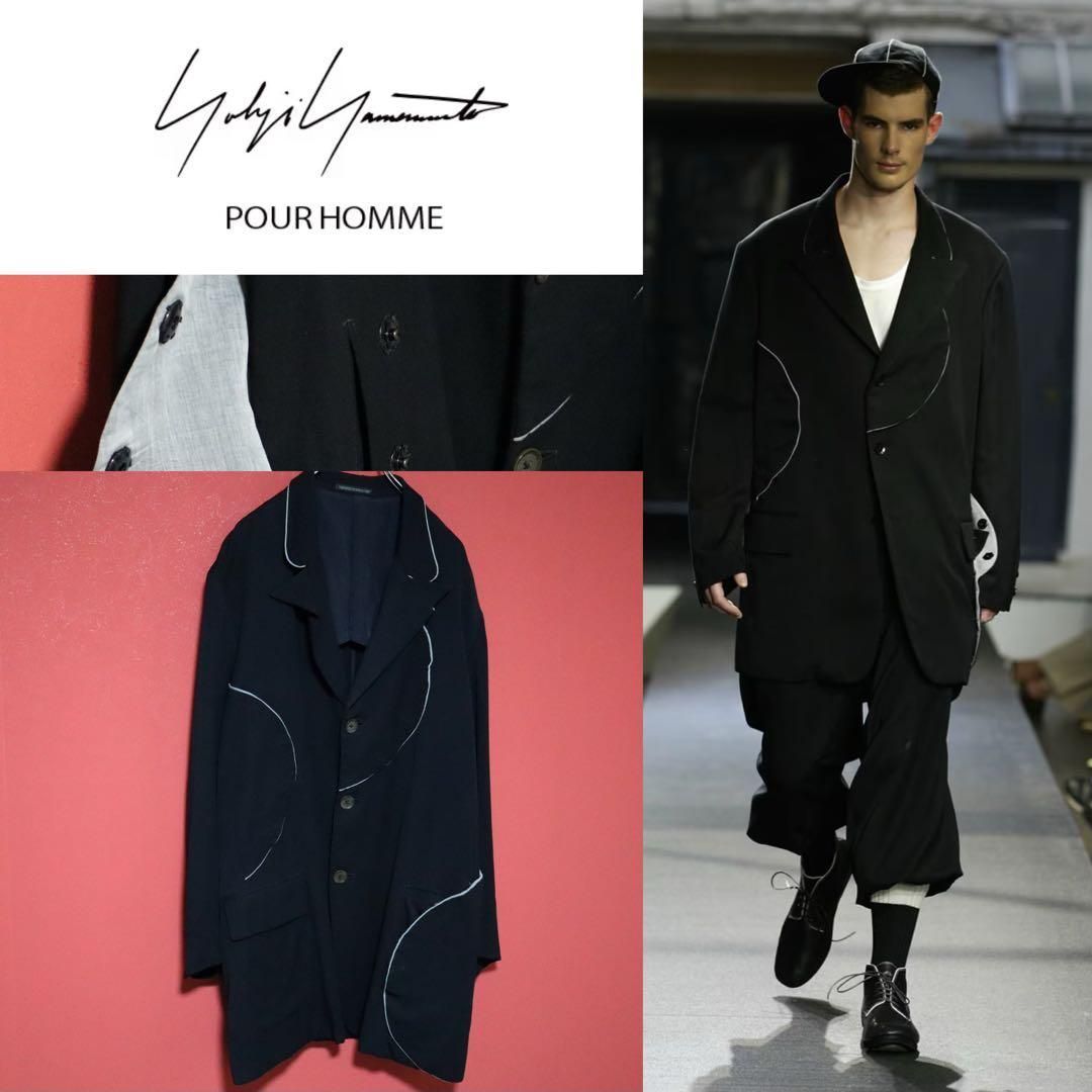 Yohji Yamamoto 06SS スナップボタン 変形デザイン コート Yohji Yamamoto 06SS スナップボタン 変形デザイン コート