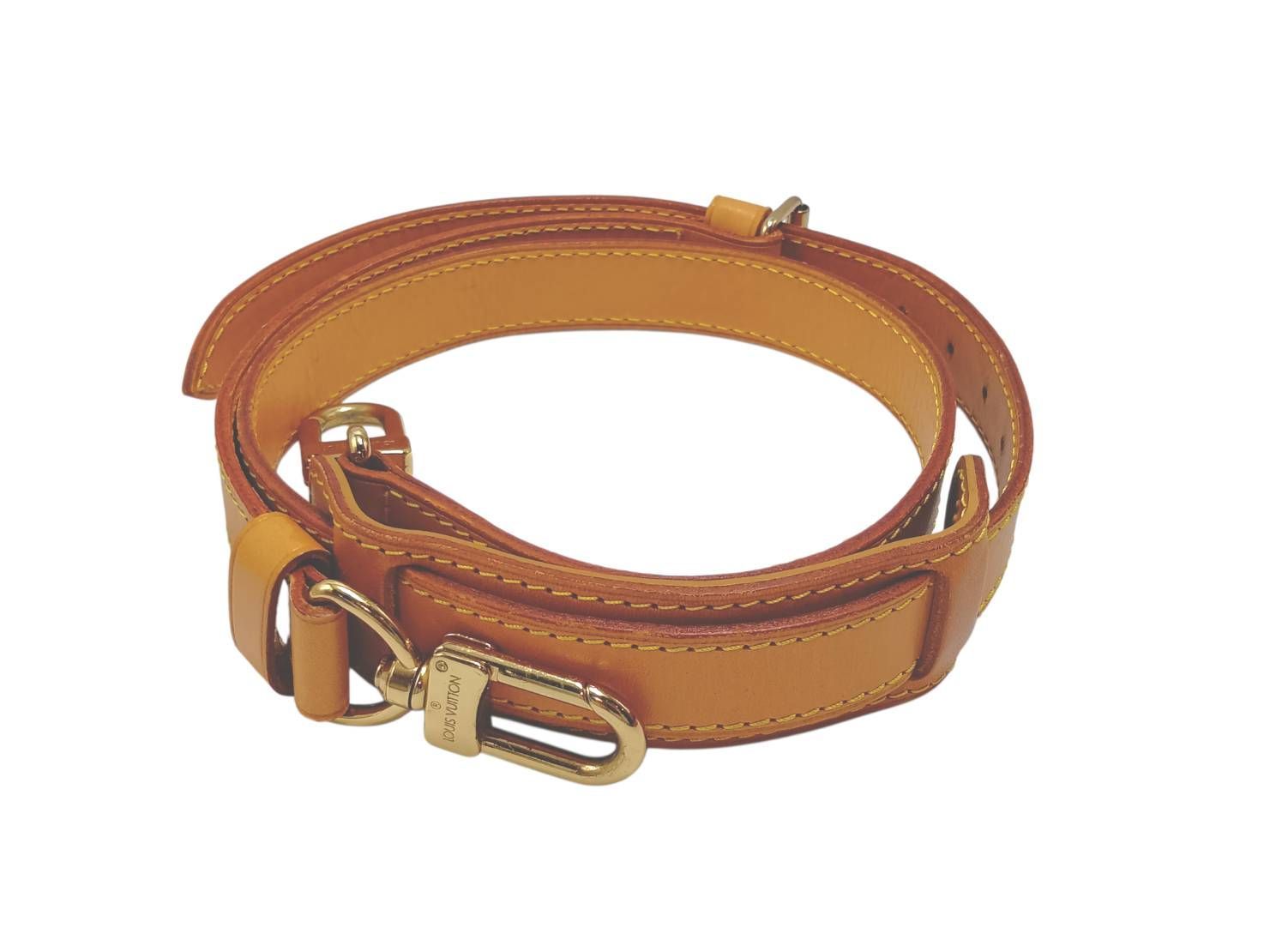 美品】LOUIS VUITTON ショルダーストラップ ヌメ革 キーポル用 調節 