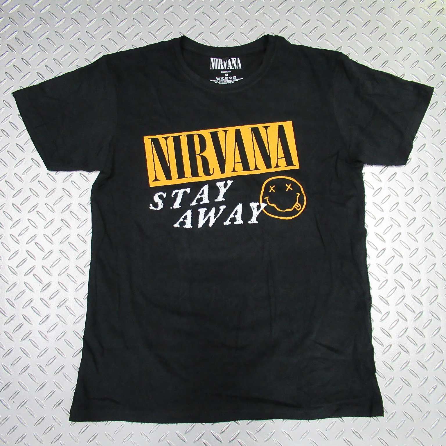 オフィシャル バンドTシャツ ニルヴァーナ NIRVANA Stay Awayブラック 