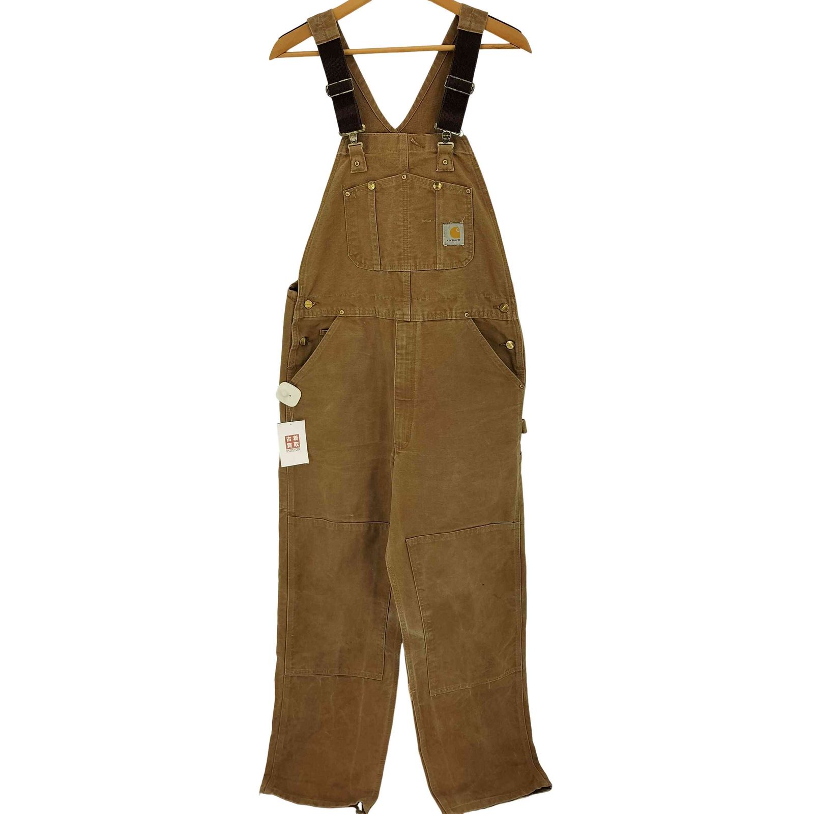 激レア 80s Carhartt ダック ダブルニー オーバーオール 38x32 カーハート Carhartt 80s ダック ダブルニー オーバーオール メンズ