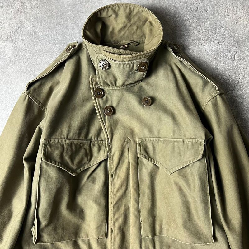 フード付き 40s US ARMY 米軍実物 M-43 フィールド ジャケット 34R