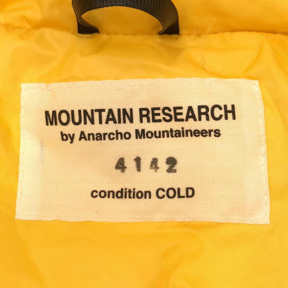 Mountain Research マウンテンリサーチ Puff JKT ダウンジャケット 