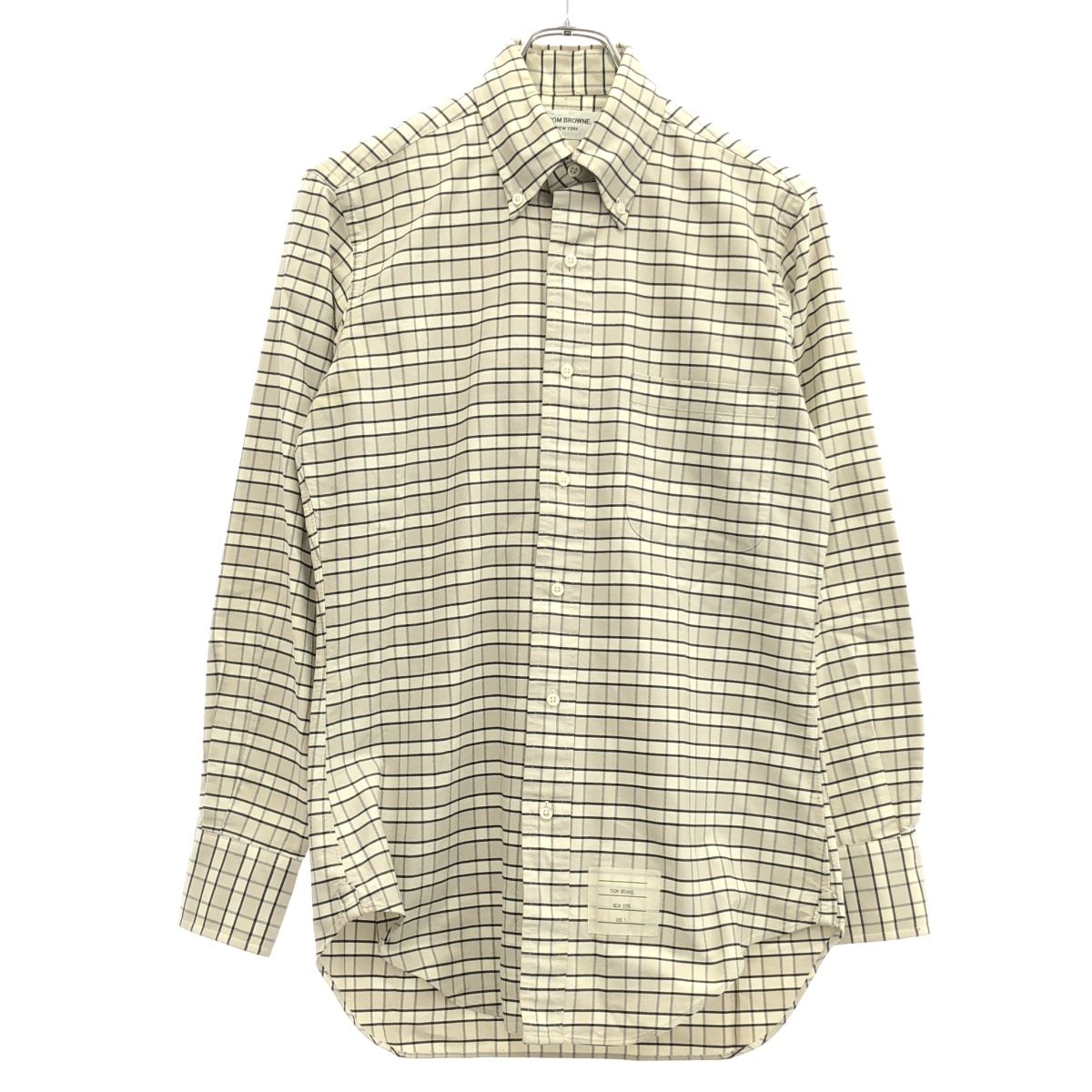 THOM BROWNE トム ブラウン チェック柄ボタンダウンシャツ A0121A4019 