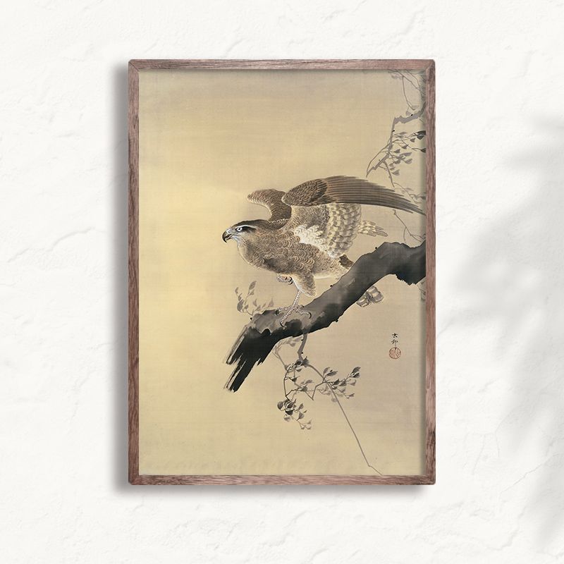 A3サイズ 小原古邨 ポスター 鷹 浮世絵 日本画 和風 アートポスター