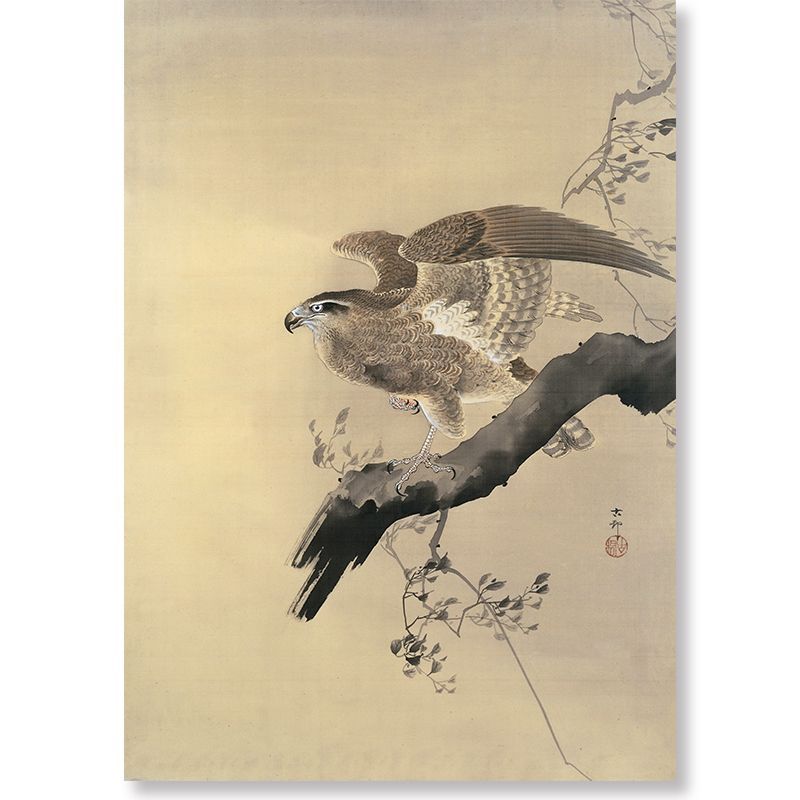 A3サイズ 小原古邨 ポスター 鷹 浮世絵 日本画 和風 アートポスター