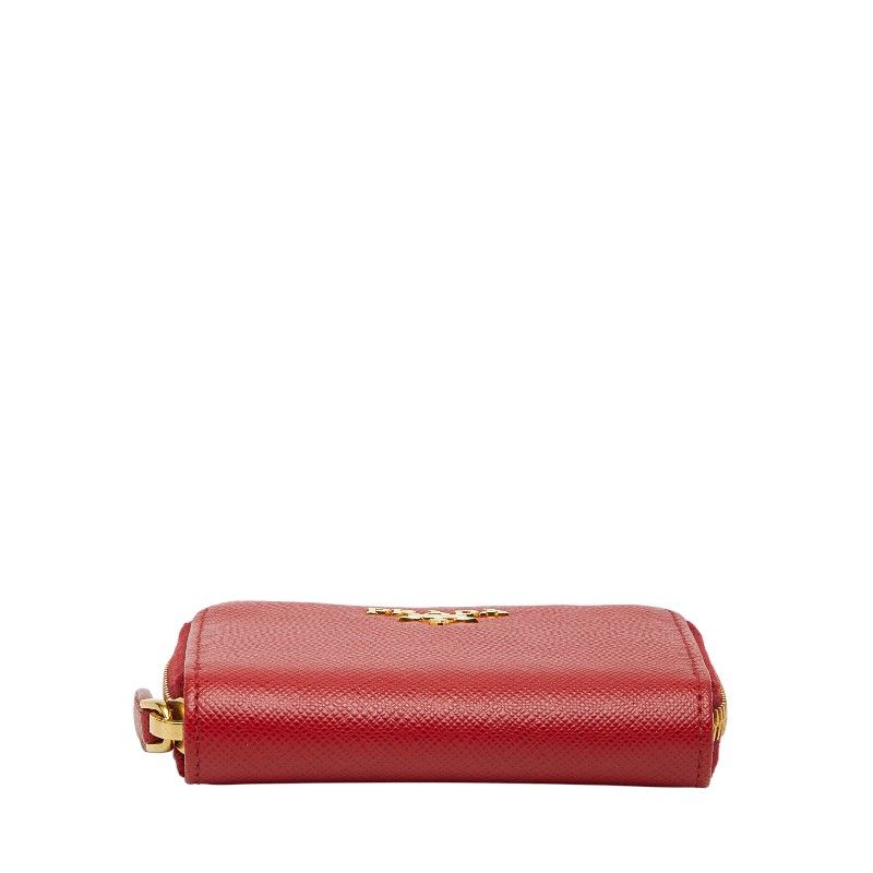 プラダ ラウンドファスナー コインケース 1MM268 レッド FUOCO