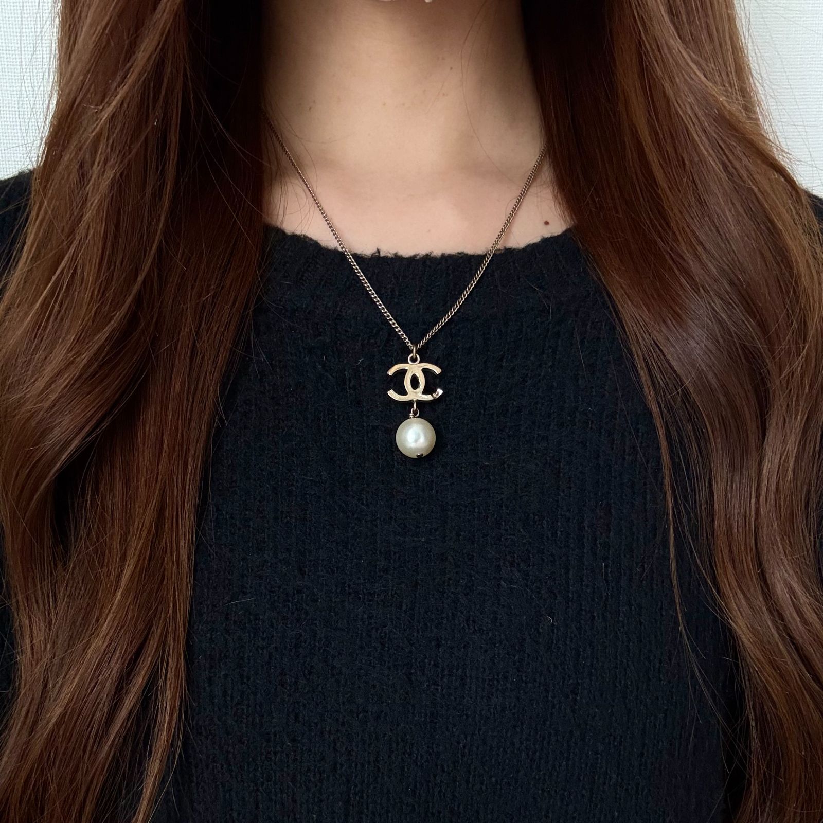 品格宿る】CHANEL シャネル ココマーク イミテーションパール 