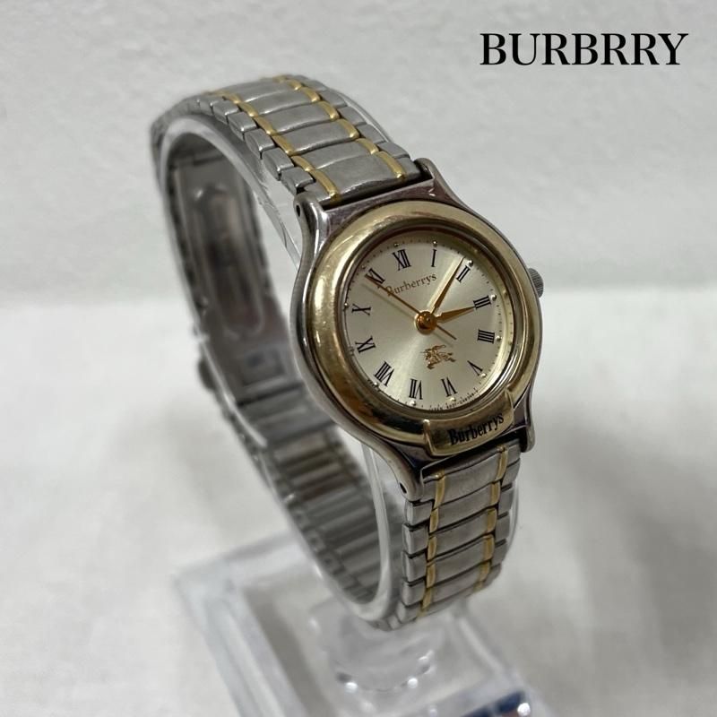 良品‼️Burberrys ローマンインデックス コンビ レディース 腕時計 BURBERRY - 良品‼️Burberrys ローマンインデックス コンビ レディース