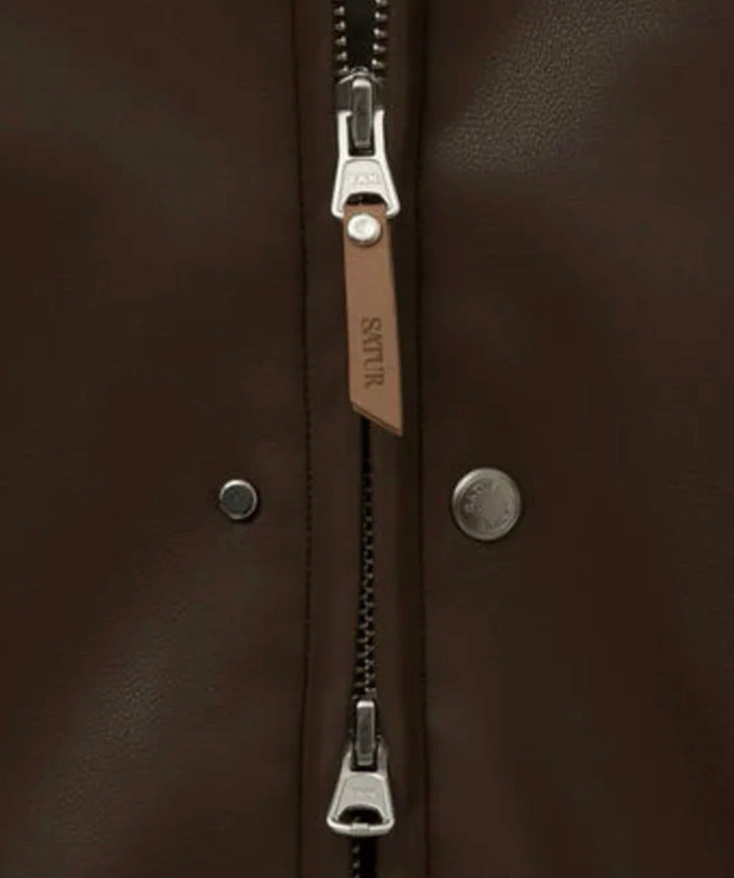 ま*り様 SATUR Synthetic Leather Collar Jack SATUR Synthetic Leather Collar Jacket 【公式通販】