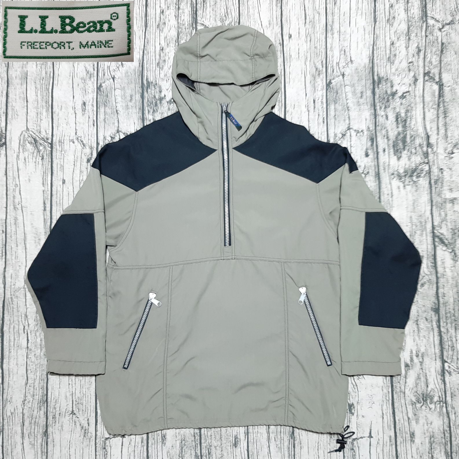 LLBean　80s　サイクリングアノラックパーカ size M】80s L.L.BEAN USA製 サイクリングアノラック Cycling Anorak