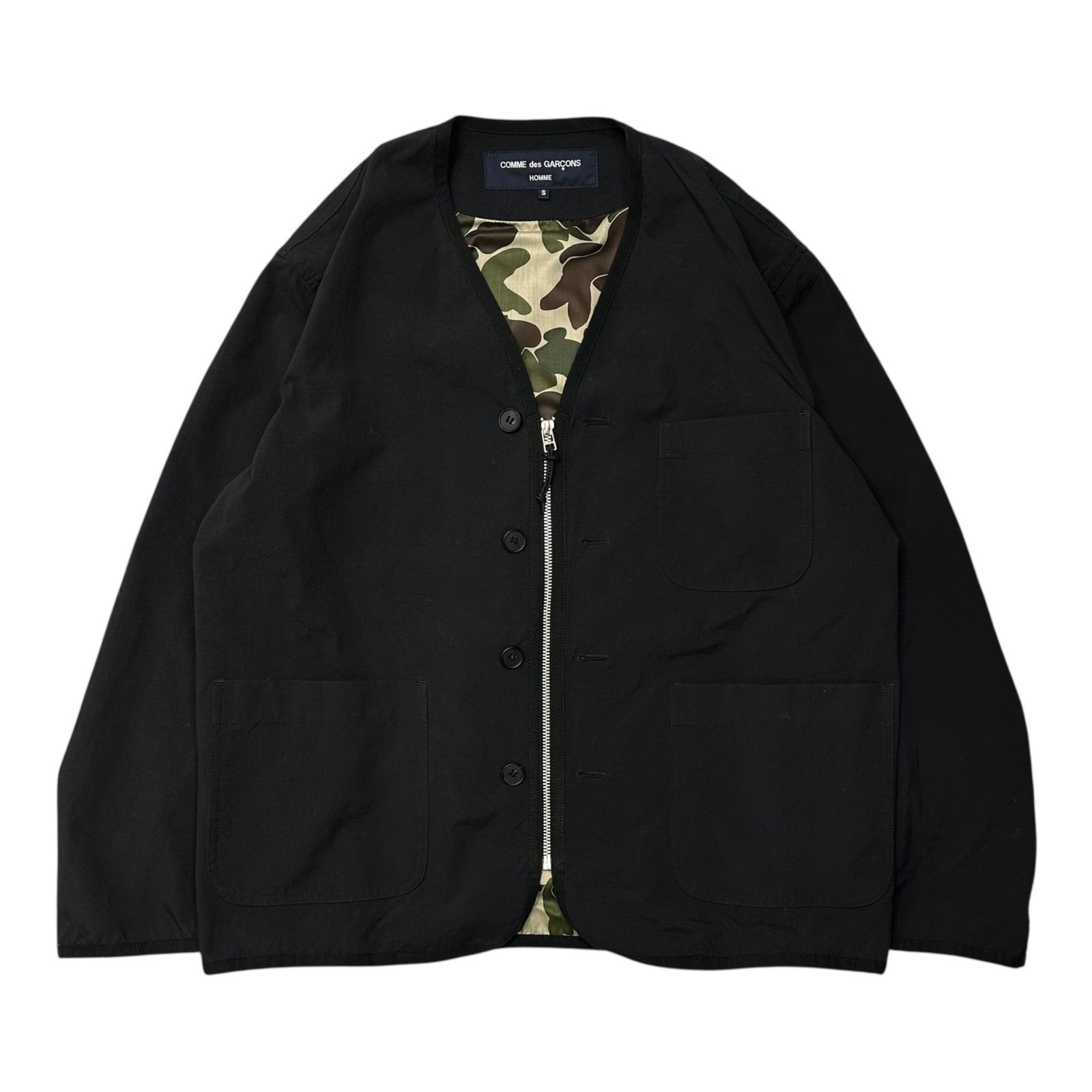 【A191410H 様 売約済み】22ssコムデギャルソン オム ノーカラーJK COMME des GARCONS HOMME(コムデギャルソンオム) 22SS Camouflage