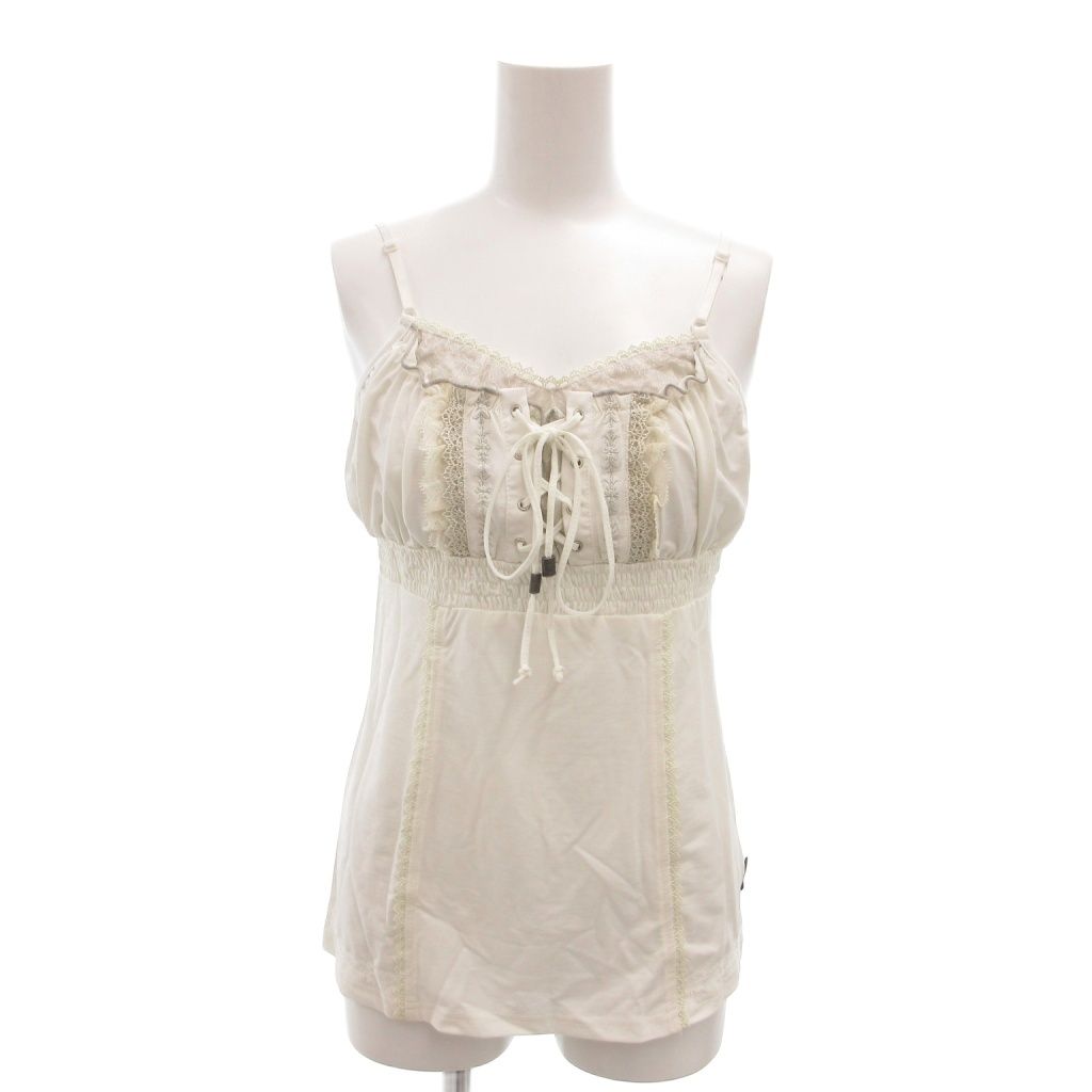 オッズ クローチェ Ozz croce タグ付き キャミソール 編み上げ レース