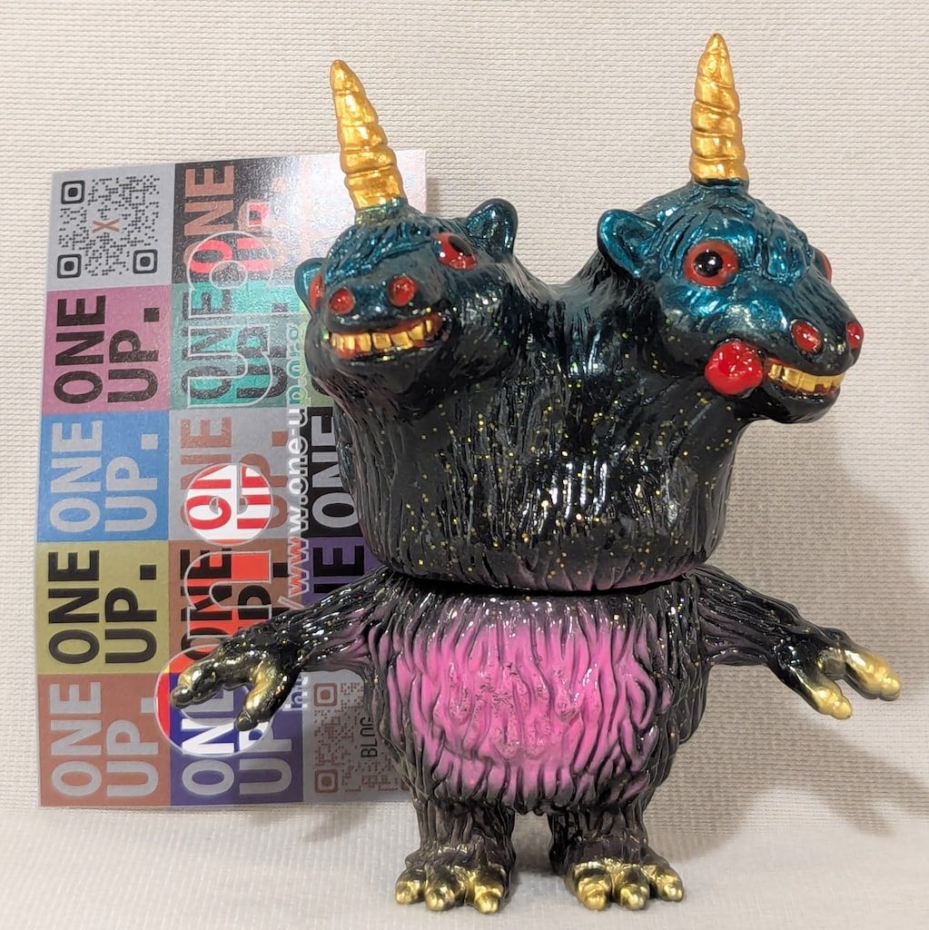 RAMPAGE TOYS SPLURRT 2 Headed Unicorn Monster 黒ラメ成型 ゲーム