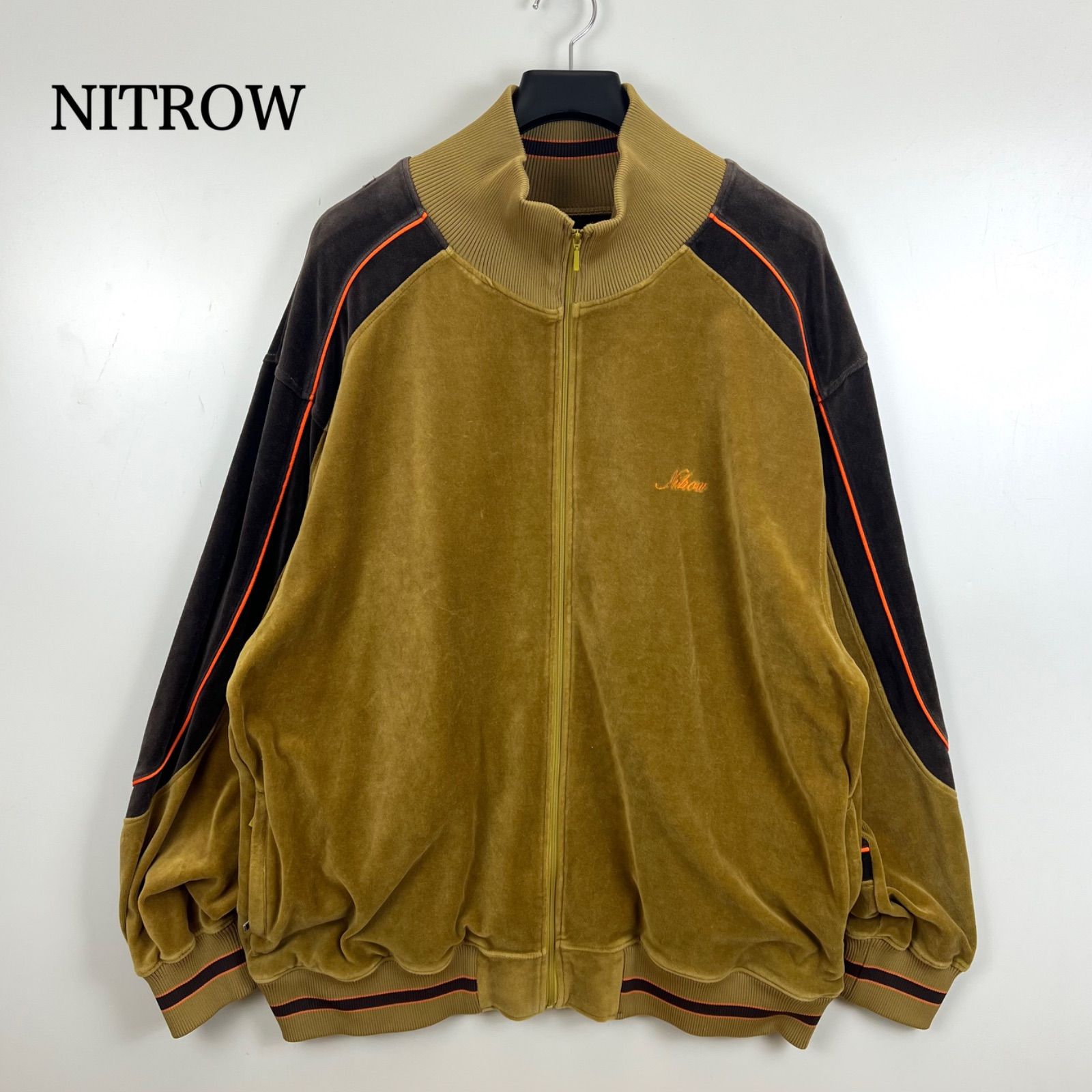 60 NITROW 00s archive velours track jacket XL ナイトロウ 初期