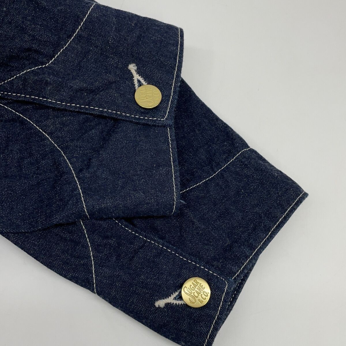 SUGAR CANE シュガーケーン SC15655 ｲﾝﾃﾞｨｺﾞ ﾃﾞﾆﾑ ｶﾊﾞｰｵｰﾙ ｼﾞｬｹｯﾄ 38