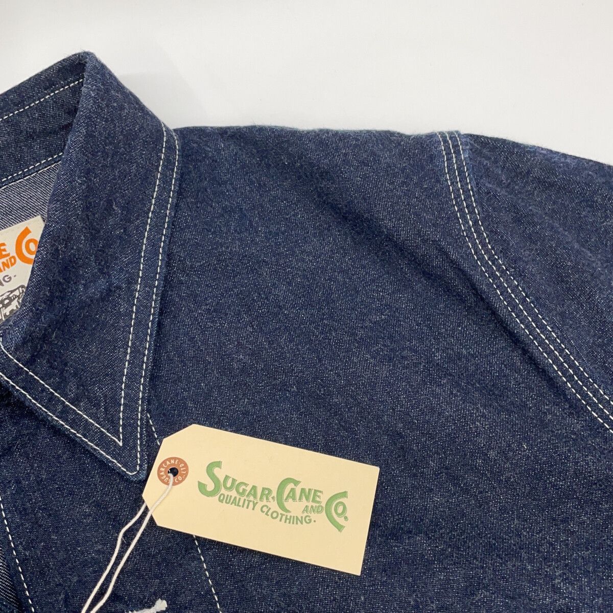 SUGAR CANE シュガーケーン SC15655 ｲﾝﾃﾞｨｺﾞ ﾃﾞﾆﾑ ｶﾊﾞｰｵｰﾙ ｼﾞｬｹｯﾄ 38
