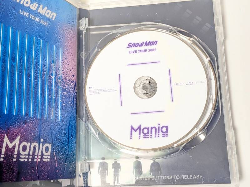 ミュージック  Man LIVE TOUR 2021 Mania Blu-ray Snow Man LIVE TOUR 2021 Mania Blu-ray 2枚組 通常盤