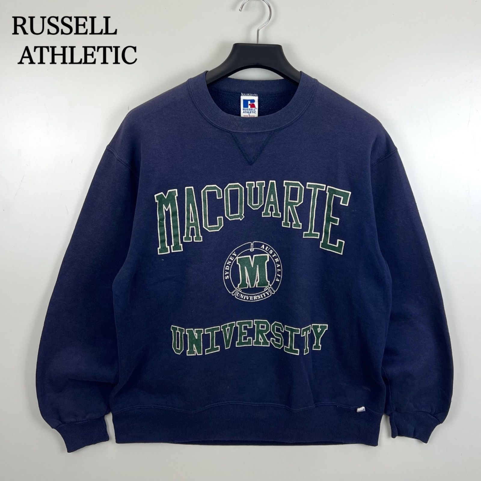 RUSSELL Russell 90s ヴィンテージスウェットUSA製 前Vガゼット L位 