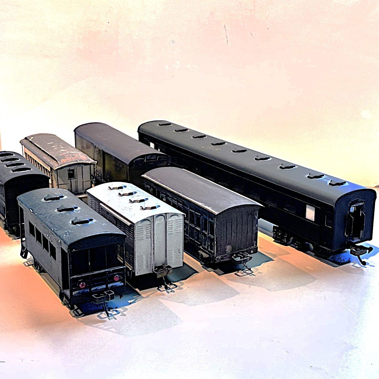 当時物】HOゲージ 国鉄 旧型客車・貨車 7両まとめセット ジャンク 真鍮