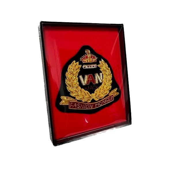 DEY108】VAN JAC ワッペン エンブレム 金糸 刺繍 - メルカリ