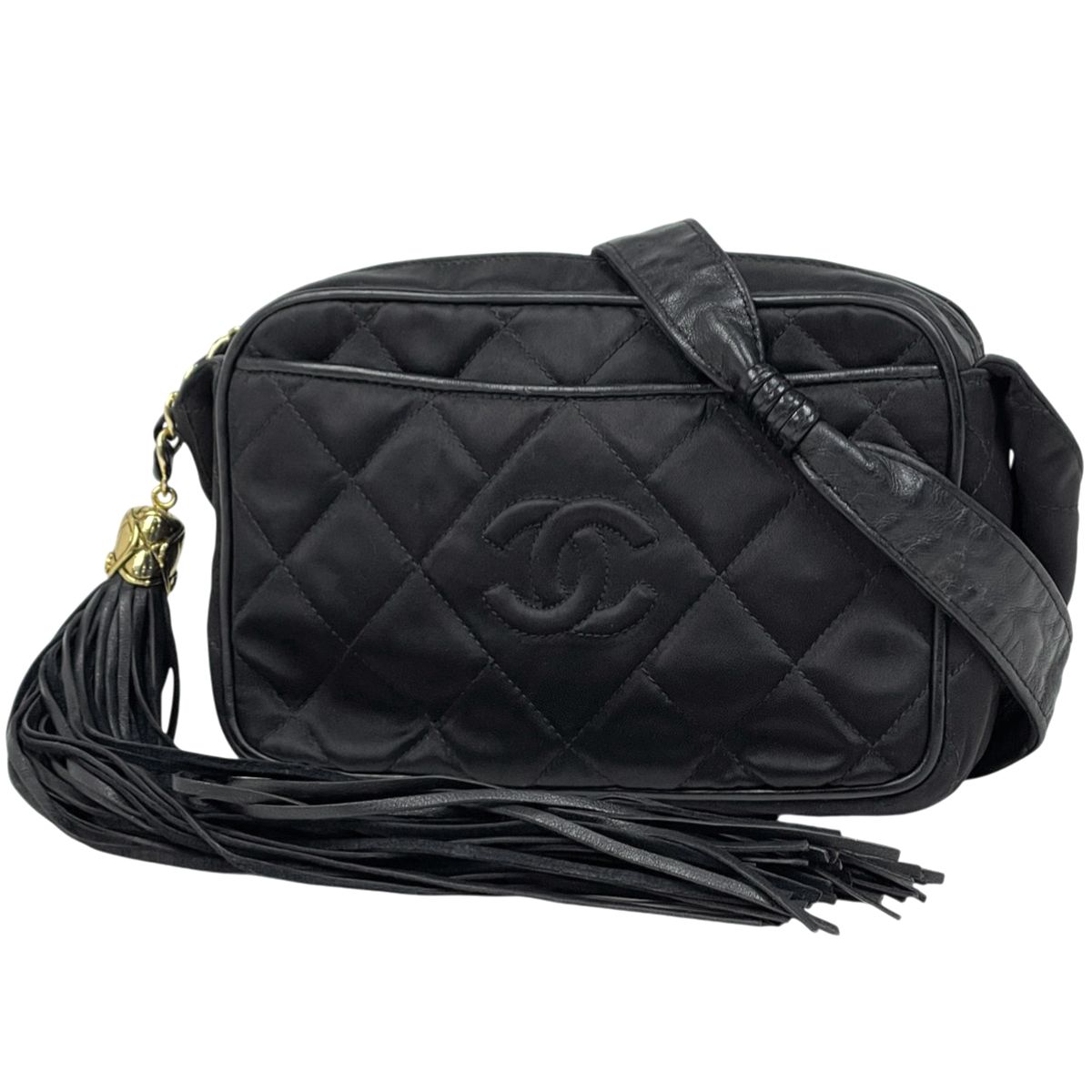 シャネル CHANEL ココマーク フリンジ ショルダーバッグ タッセル 