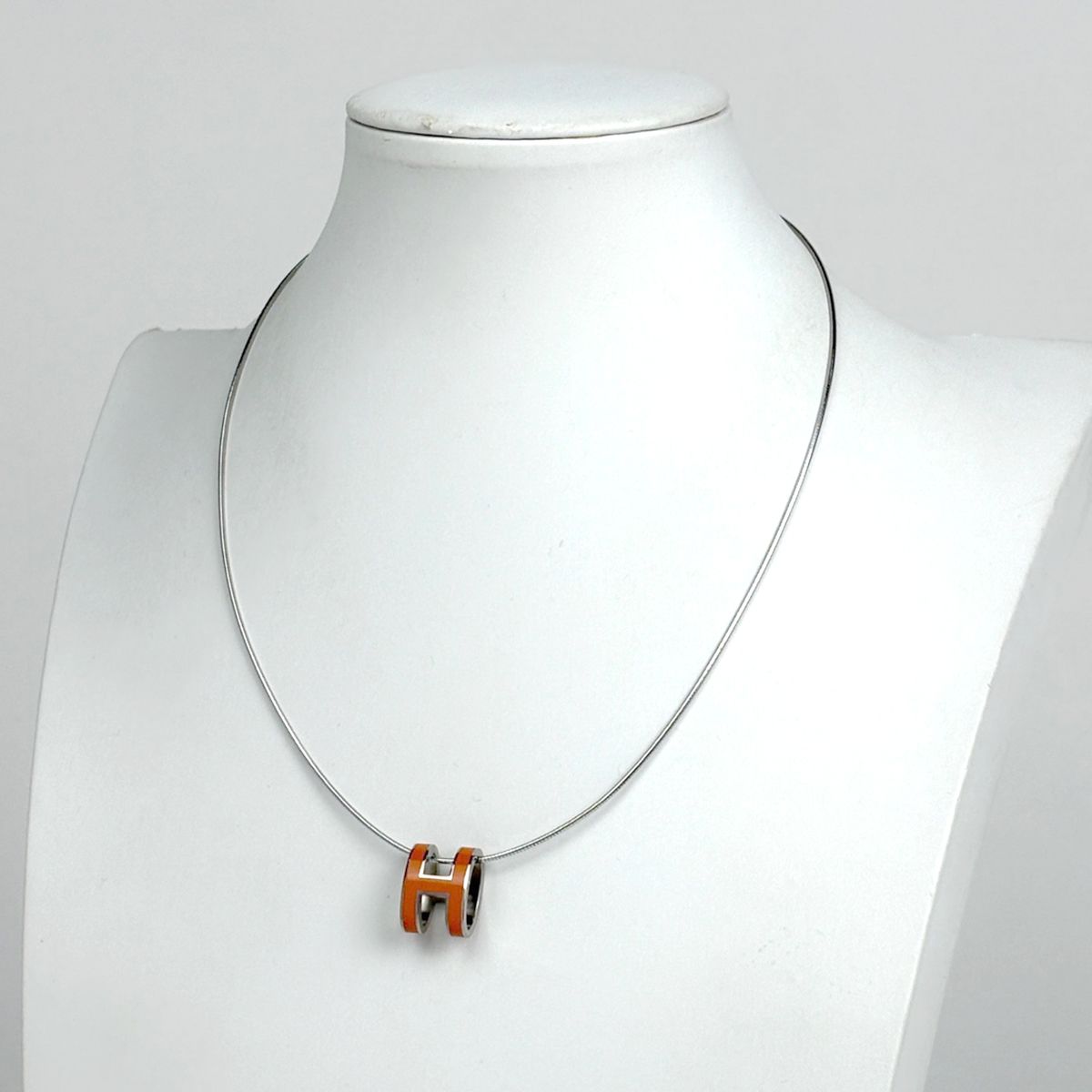 中古・古着通販HERMES (エルメス) ポップアッシュ Hロゴネックレス 
