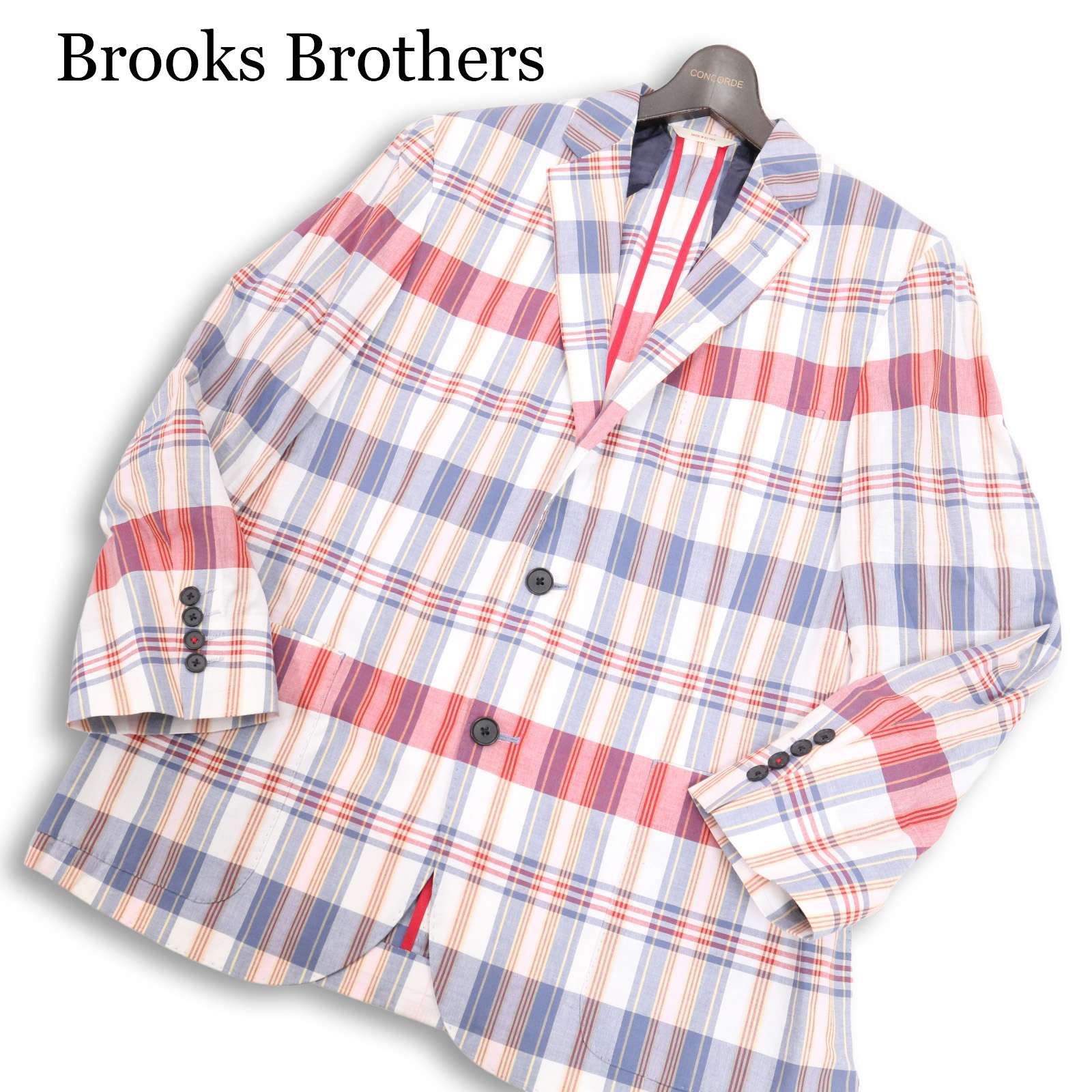 Brooks Brothers ブルックスブラザーズ 春夏 背抜き☆ マドラス