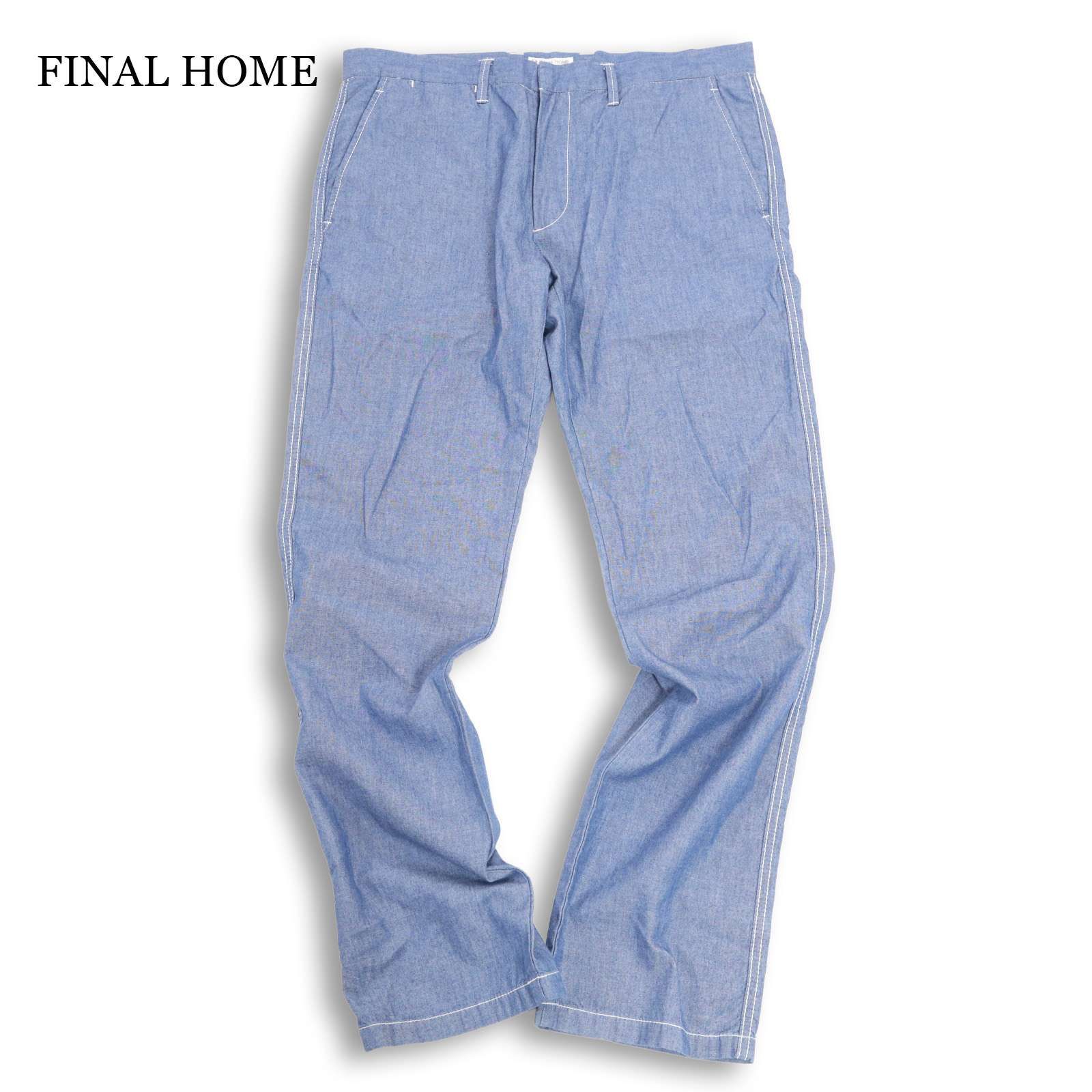 FINAL HOME ファイナルホーム 春夏☆ シャンブレー ワーク パンツ Sz.M