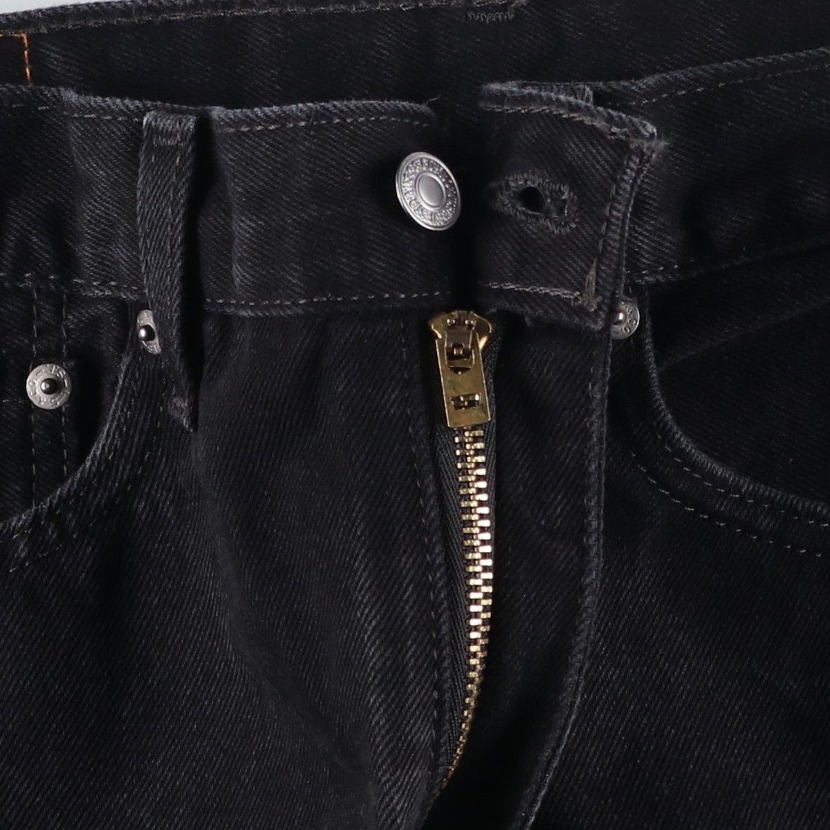 古着 リーバイス Levi's 505 ブラックデニム テーパードデニムパンツ