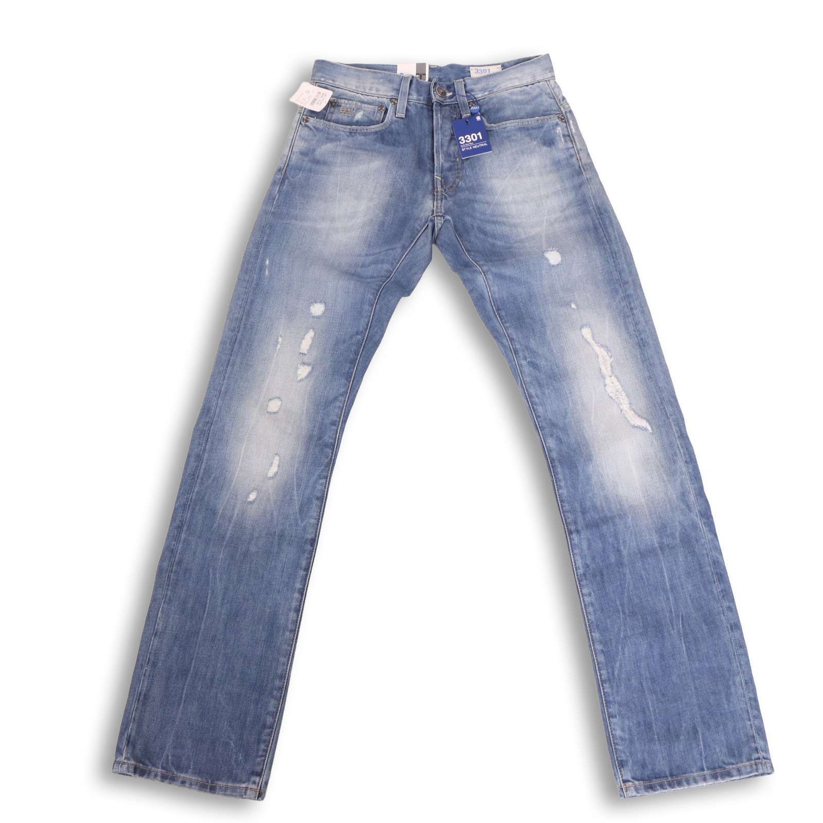 新品 未使用】 G-STAR RAW ジースター ロウ 【3301 SLIM】 ダメージ 