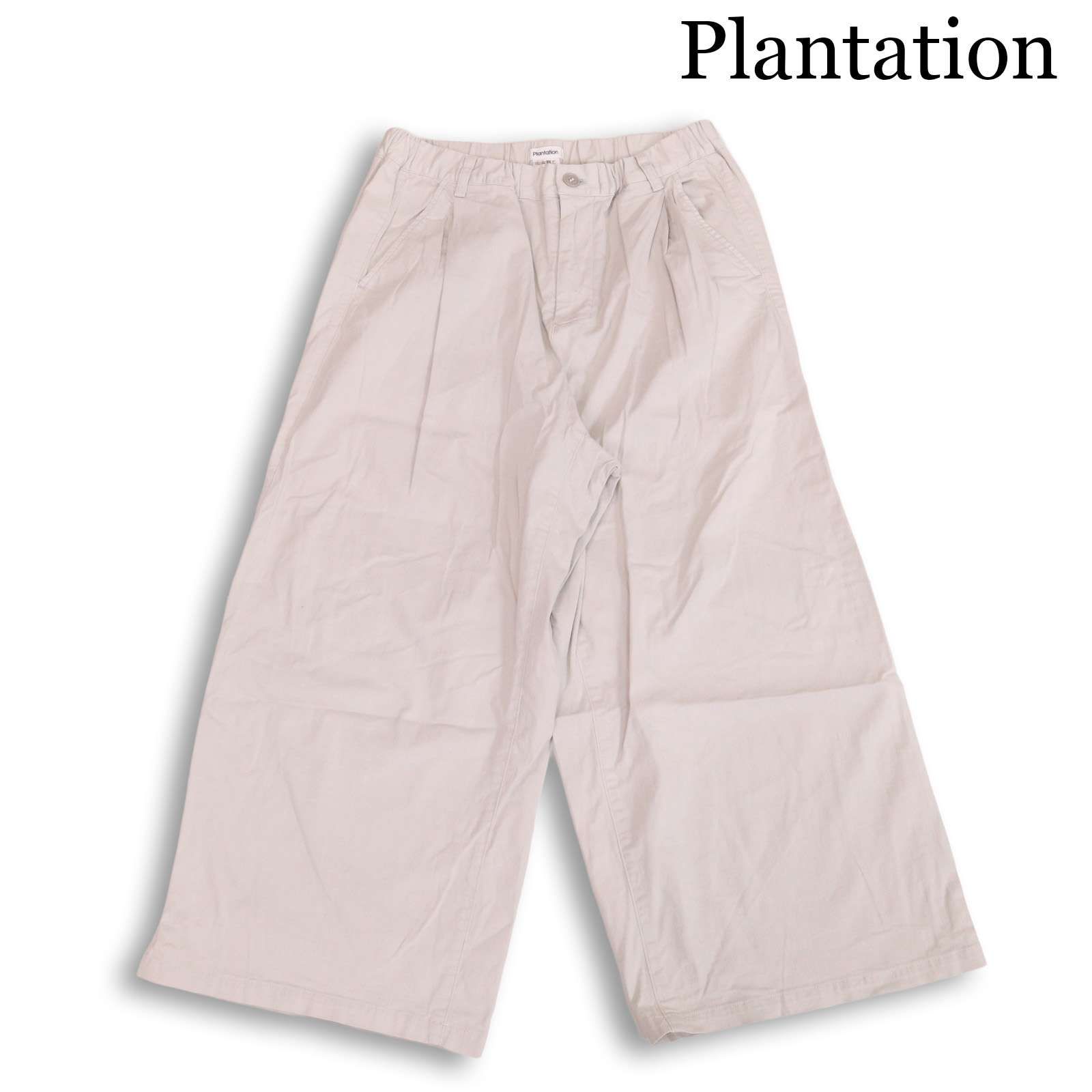 23AW☆ Plantation プランテーション 通年 ストレッチ☆ タック ワイド