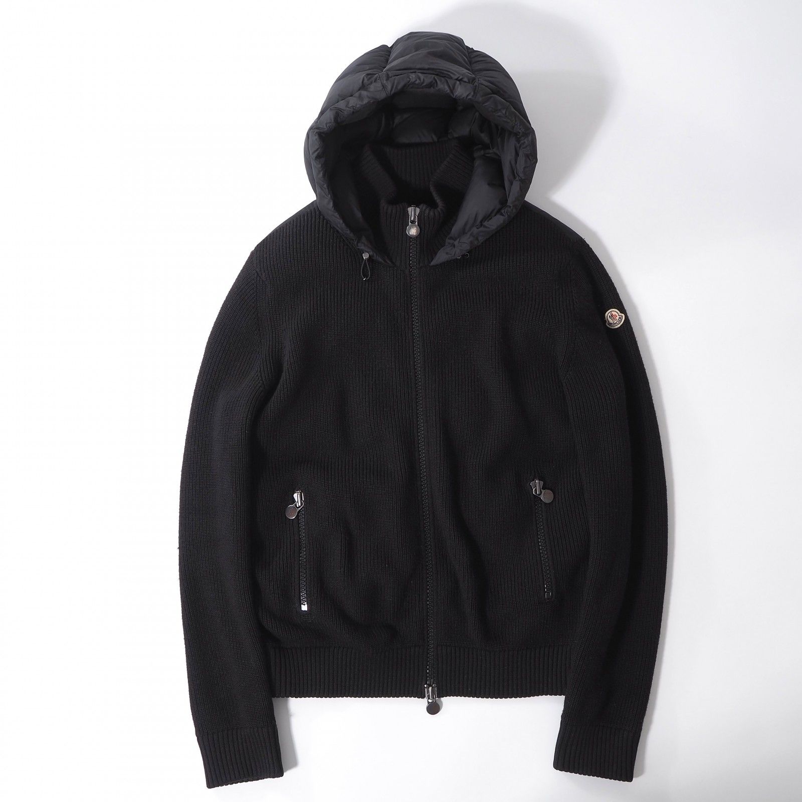 モンクレール MONCLER ハイブリッド ダウンジャケット ニット切替 L 