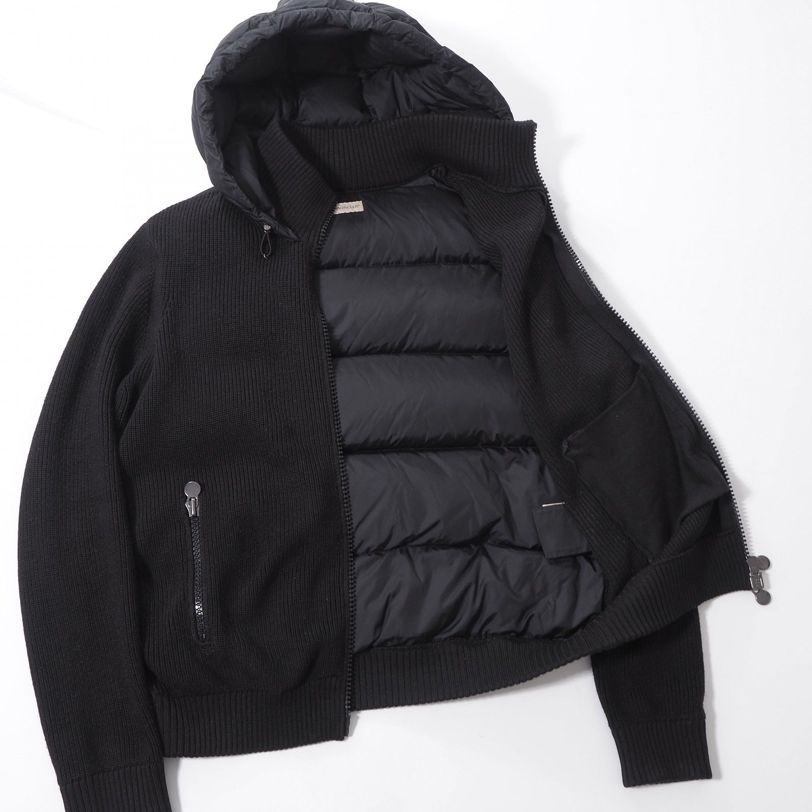 MONCLER モンクレール ハイブリッド ダウンジャケット モンクレール MONCLER ハイブリッド ダウンジャケット ニット切替 L