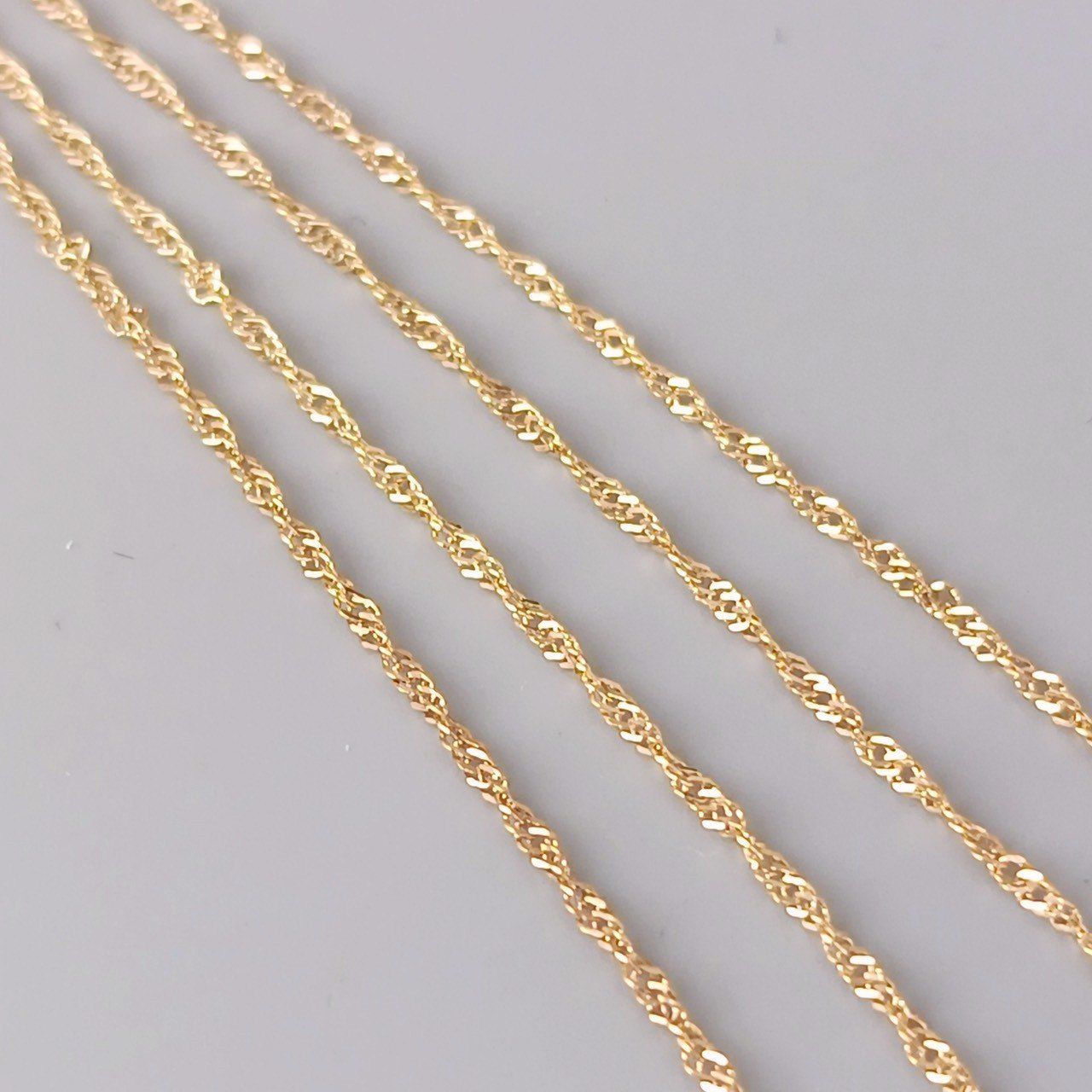 18金 K18 男女兼用 ジュエリーマキ スクリューネックレス 1.31g 40