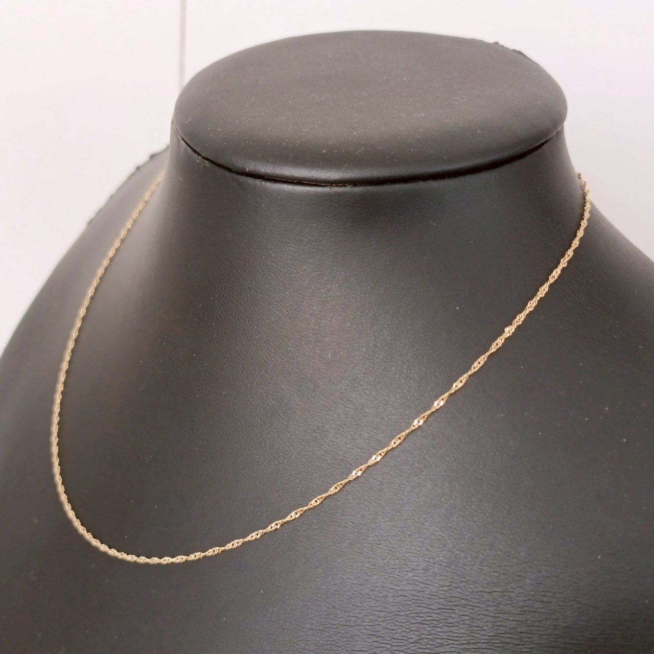 18金 K18 男女兼用 ジュエリーマキ スクリューネックレス 1.31g 40