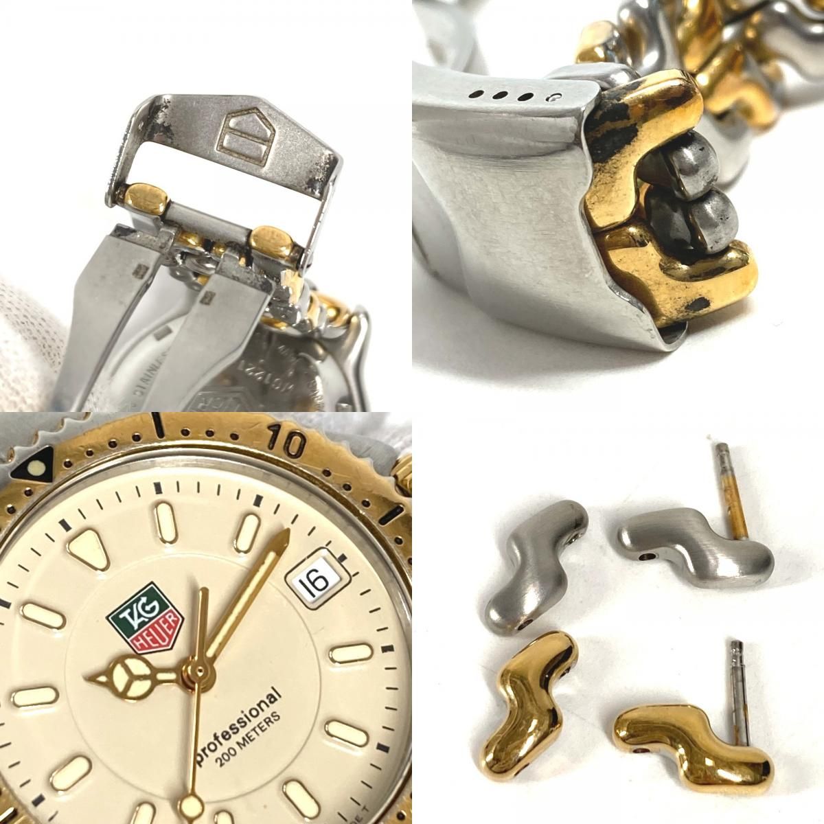 TAG HEUER タグホイヤー 腕時計 クォーツ デイト コンビ WG1221-KO SS 