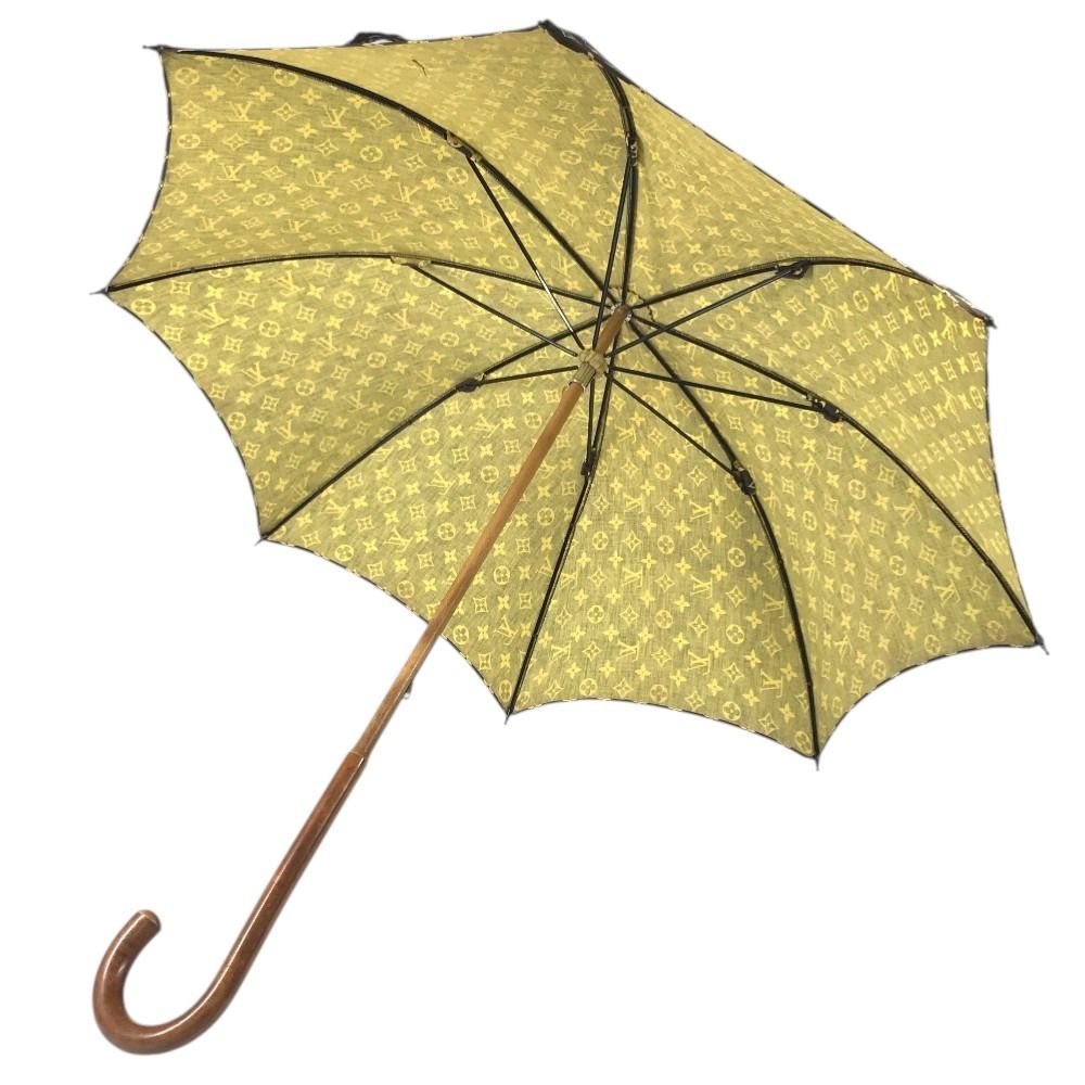 LOUIS VUITTON ルイヴィトン 傘 ヴィンテージ コットン ブラウン