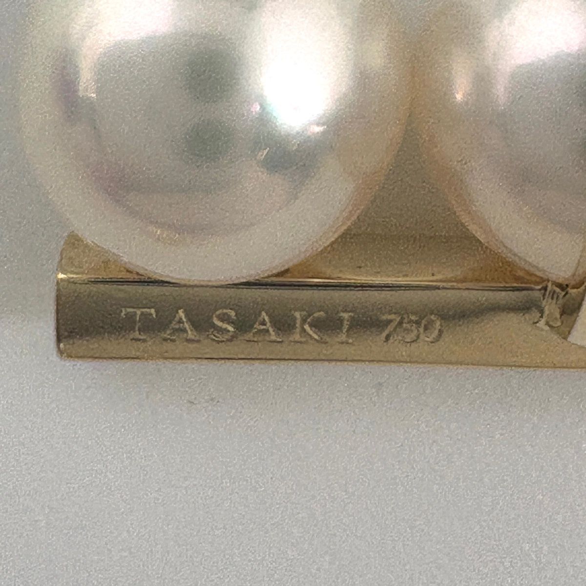 タサキ TASAKI バランス ネオ ピアス YG イエローゴールド パール 真珠 