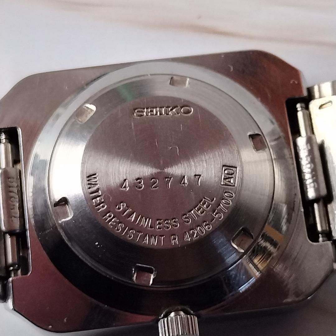 電池 SEIKO5 4206-5700 自動巻 腕時計 デイデイト 純正ブレス オートマチック メンズ 稼働品 SEIKO セイコー W214 スポーツミックス 自動巻き時計 腕時計(アナログ)