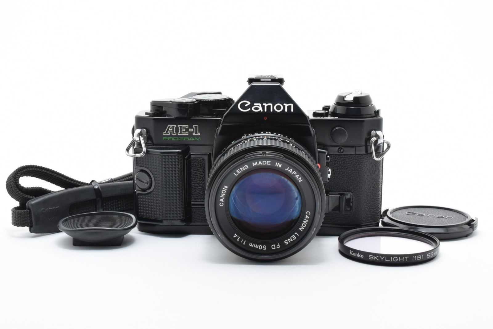 6505 【良品】 Canon Ae-1 Program Slr Film Camera New Fd 50mm F1.4