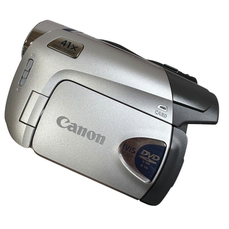 動作品】Canon iVIS DC300 シルバー DVDビデオカメラ 光学35倍ズーム