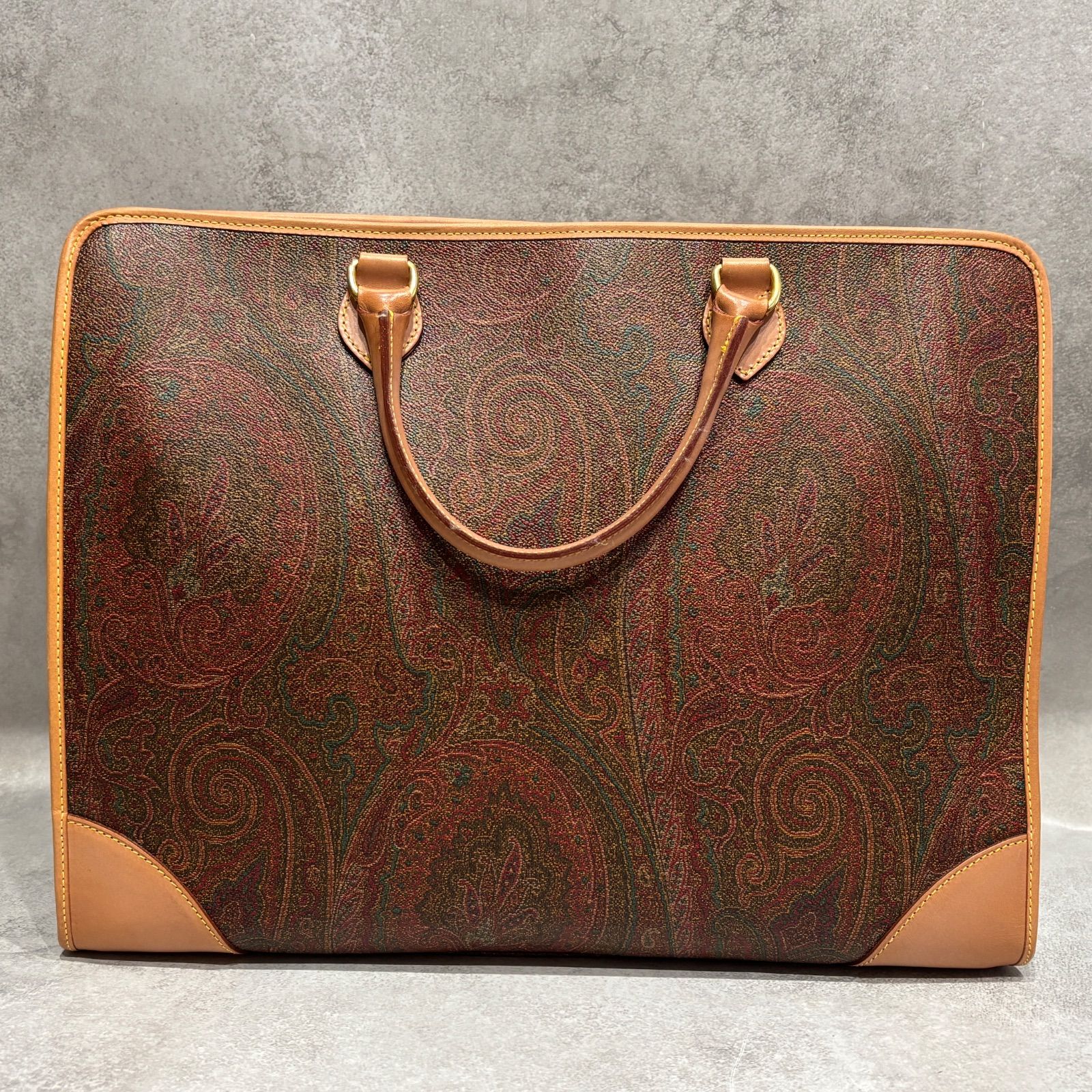 ETRO エトロ ペイズリー柄 ブリーフケース ビジネスバッグ 書類かばん
