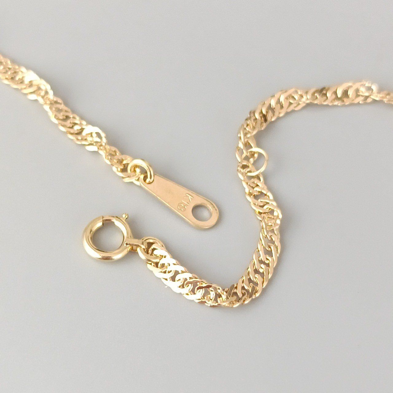 18金 K18 男女兼用 造幣局 スクリューネックレス 4.22g 40㎝ Z49