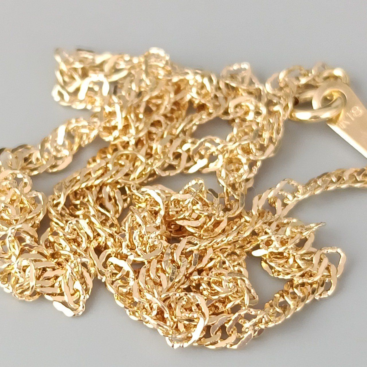 18金 K18 男女兼用 造幣局 スクリューネックレス 4.22g 40㎝ Z49