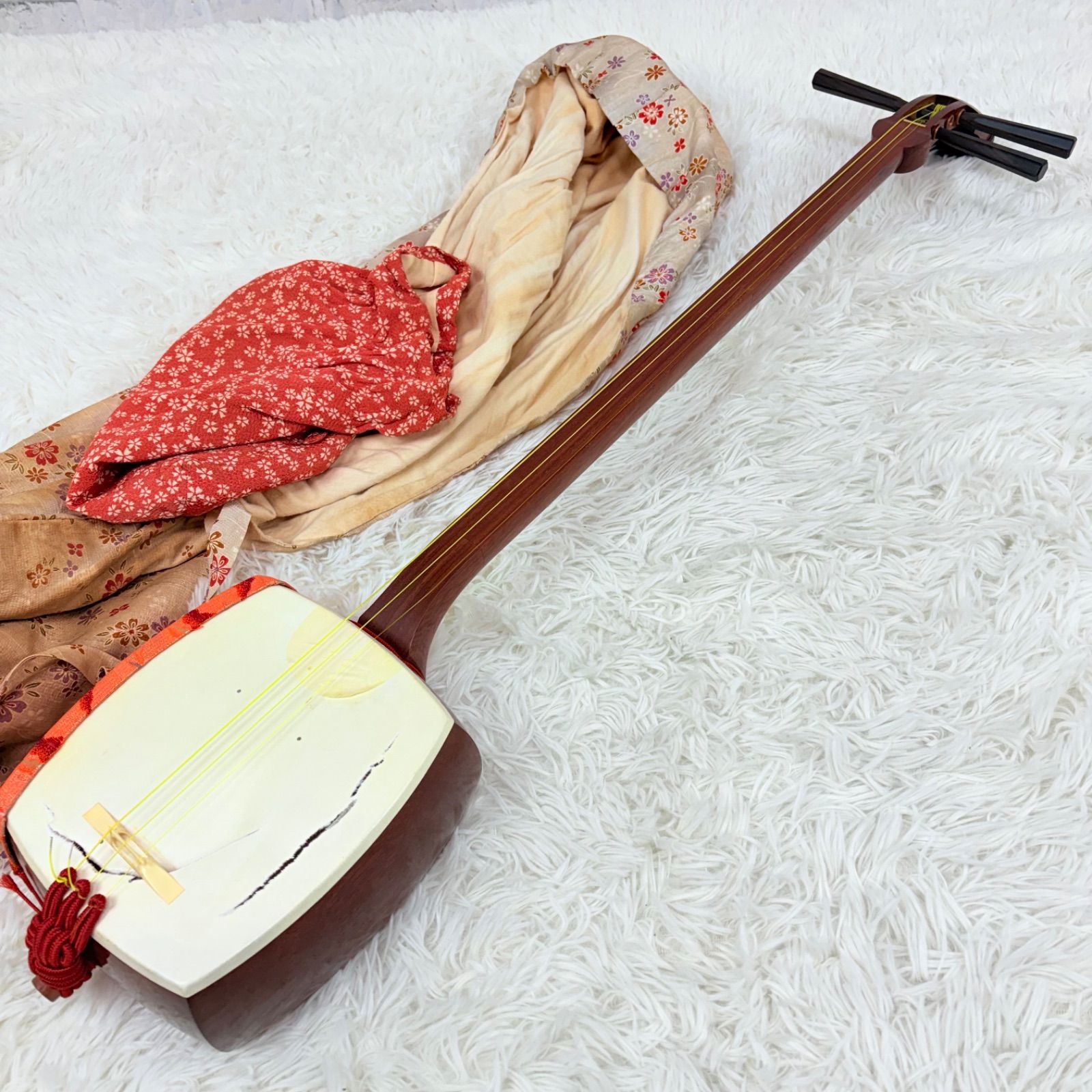 ジャンク品】 三味線 和楽器 破れあり 【公式通販】