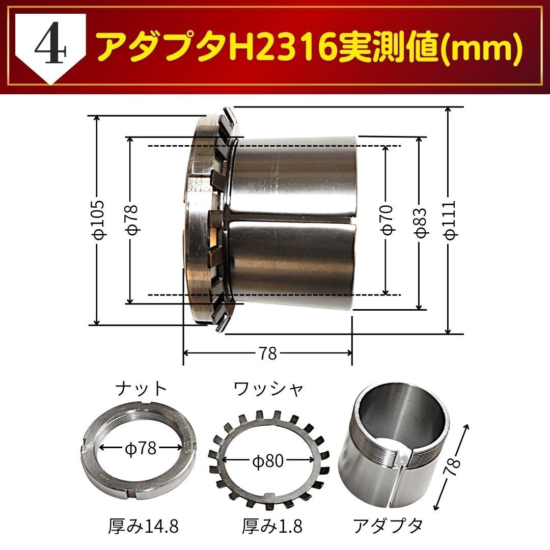 NTN ピロー型ユニット CP316+アダプタH2316X 軸径70mm 未使用品 